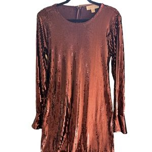 MICHAEL Michael Kors Sequined Bell-Cuff Dress